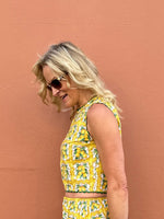 Havana Top in Lemon Print by The Well Worn