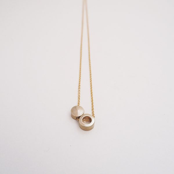 Less Is More Brass Ring And Disc by Brass And Bold