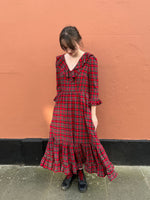 The Constantine Dress Red Tartan by The Well Worn