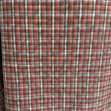 The Dune Cotton Midi Skirt in Herringbone Check
