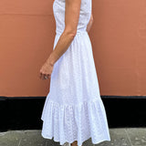 Rosa Skirt in White Broderie