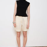 The Amelia Cinched Waist Top in Black