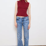 The Amelia Cinched Waist Top in Berry