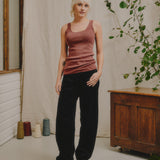 Merino Fine Knit Vest in Heather