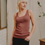 Merino Fine Knit Vest in Heather