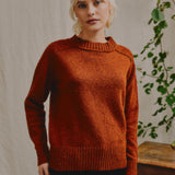Donegal Merino Wool Sweater in Copper