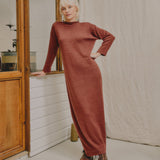 Seasgair Merino Wool Maxi Dress in Heather