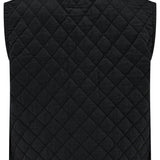 Pablo Quilted Denim Vest in Black