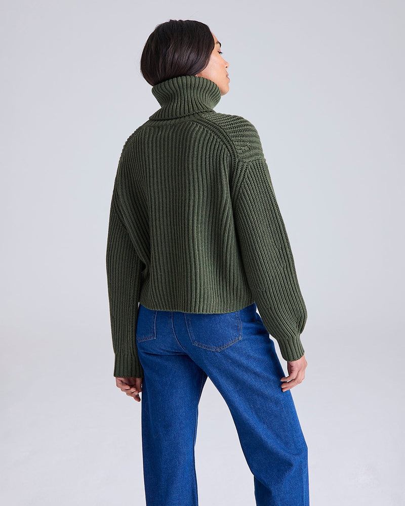 Mari Italian Merino Roll Neck by Cape Cove