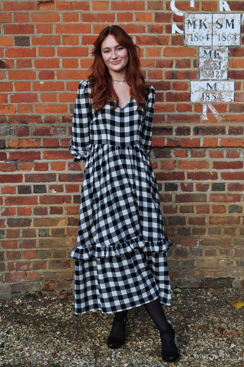 The Winter Gingham Felicity Dress by The Well Worn