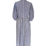 Stripe Ottillie Cotton Midi Dress