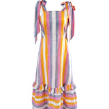 Mila Striped Midi Dress