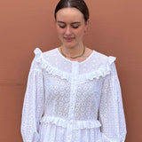 White Broderie Aubrielle Shirtdress