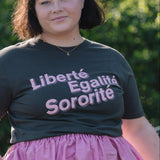 Liberté Egalité Sororité Charcoal T-Shirt
