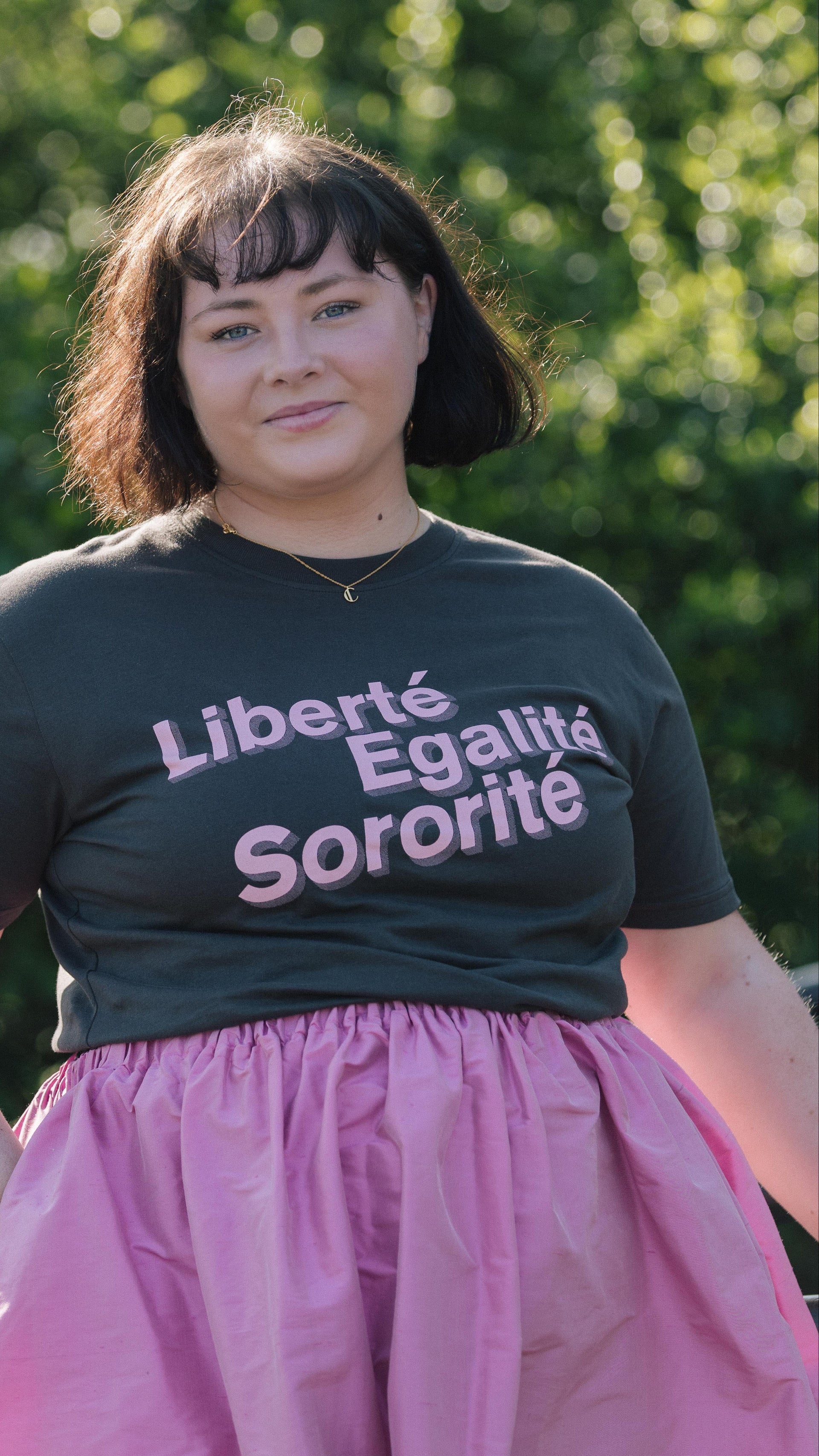 Liberte Egalite Sororite Charcoal T-Shirt