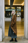 Tan Wool Coat by Albaray