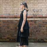 Noir Carousel Dress in Broderie Anglaise