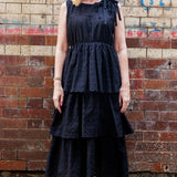 Noir Carousel Dress in Broderie Anglaise