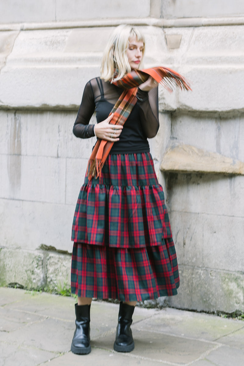 Lottie Tartan Skirt by Minkie Studio