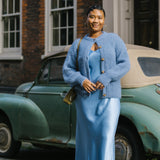 Sophie Italian Cardigan in Soft Blue