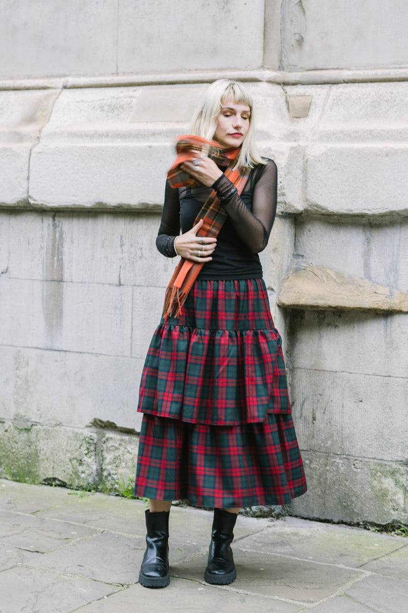 Lottie Tartan Skirt by Minkie Studio