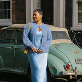 Sophie Italian Cardigan in Soft Blue