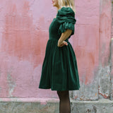 Lucinda Green Velvet Dress