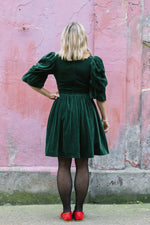 Lucinda Green Velvet Dress by Mary Benson