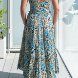 Indah Dress in Jungle Blue by Arifah Studio
