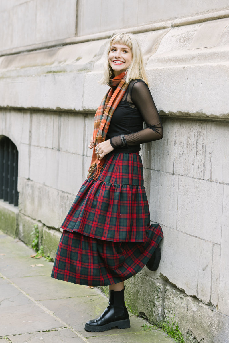 Lottie Tartan Skirt by Minkie Studio