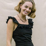 Black Backless Sari Dress