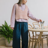 Eccleston Tabbard Ecru + Coral