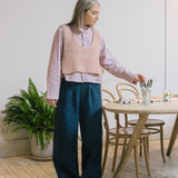 Luca Wide Leg Jean - Dark Denim