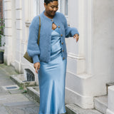 Sophie Italian Cardigan in Soft Blue