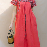 Kaftan Bandana Embroidery Red by Arifah Studio
