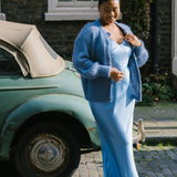 Sophie Italian Cardigan in Soft Blue