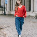 Organic Cotton Mid Wash Barrel Jean
