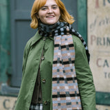 Waxed Cotton Asymmetric Raincoat in Olive