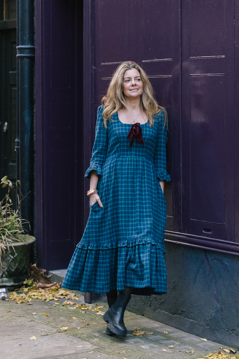 The Juniper Blackwatch Tartan Dress by The Well Worn