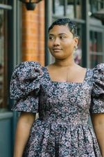 Winter Floral Jacquard Dress by Mary Benson