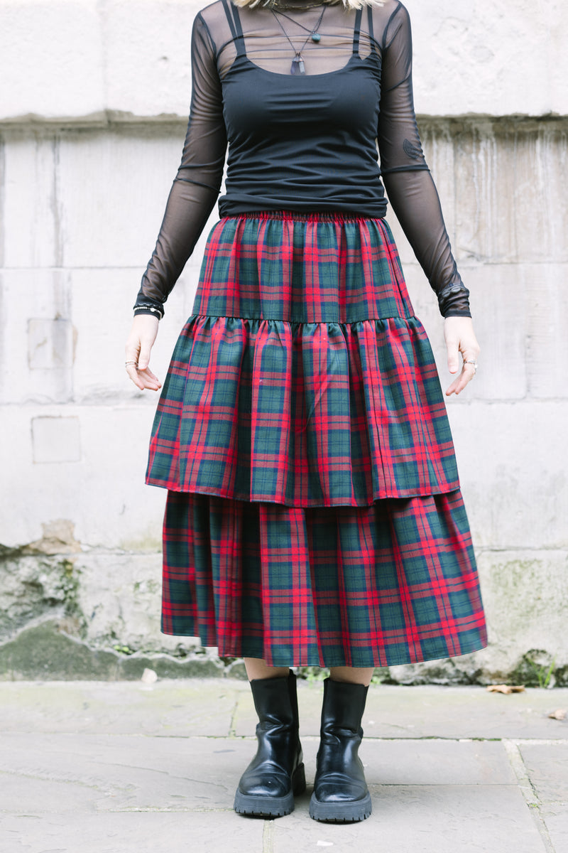 Lottie Tartan Skirt by Minkie Studio