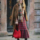 The Rosalie Dress in Red Tartan