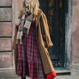 The Rosalie Dress in Red Tartan