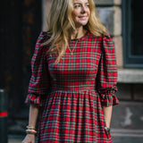 The Rosalie Dress in Red Tartan