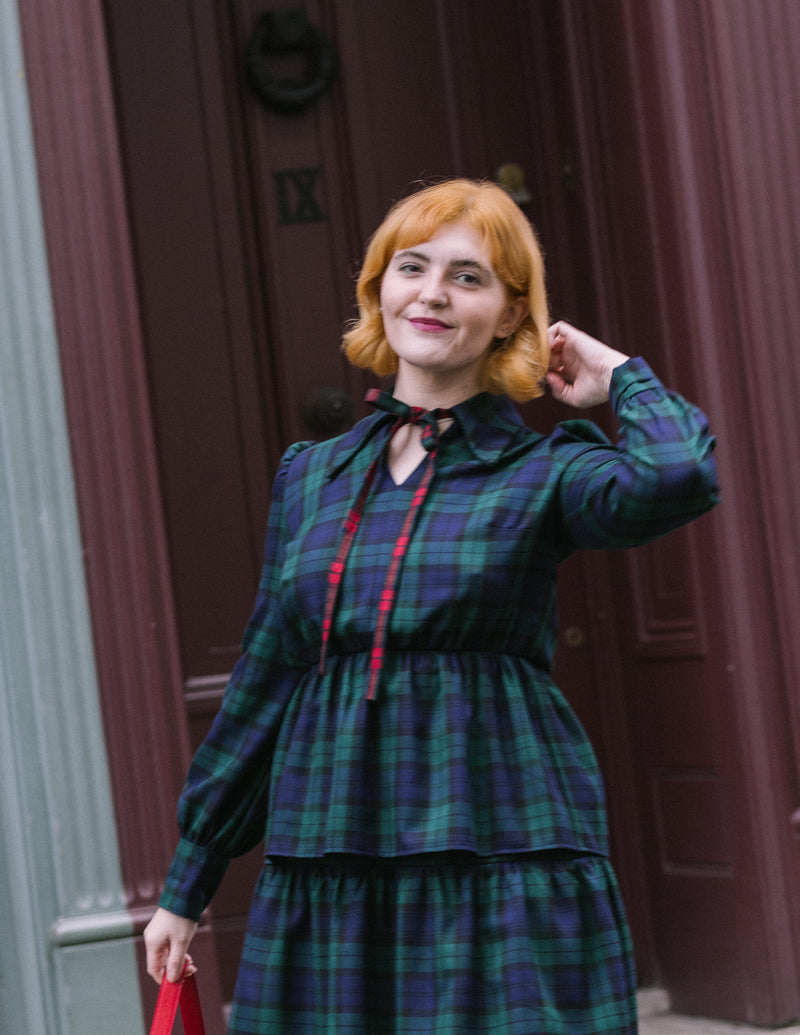 Tallulah Tartan Shirt by Minkie Studio