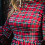 The Rosalie Dress in Red Tartan