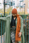 Lambswool Scarf in Rust Melange by TBCo.