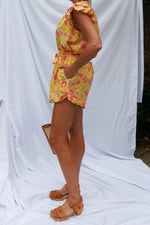 Batik Shorts in Sunshine Yellow by Arifah Studio