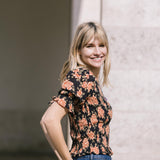Raya Smocked Top - Rose