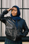 Merino Hood in Navy by TBCo.